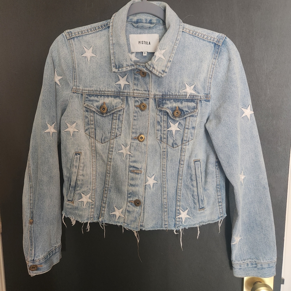 Pistola Denim Jacket with Star Accents